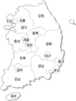 전국 지도